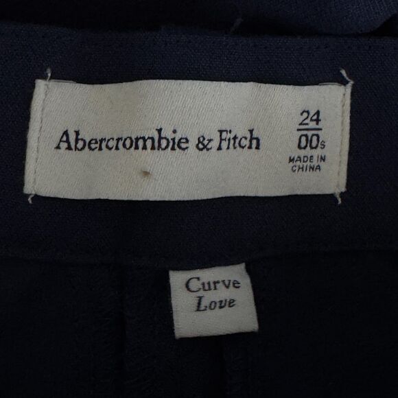 New Abercrombie Fitch Curve Love Ultra High Rise Wide Leg Pant Women's Size 24 - Picture 4 of 7